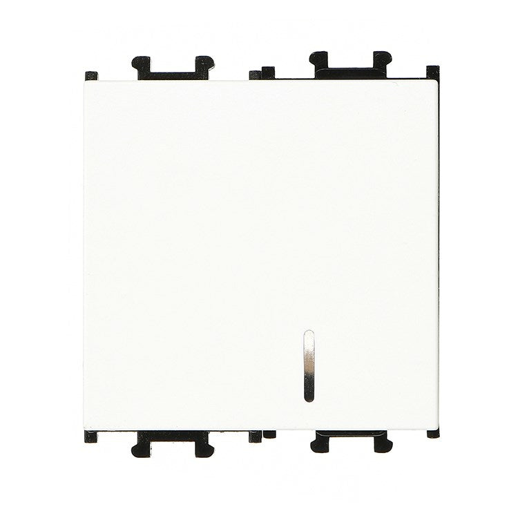 Intrerupator 2 module cu led alb