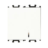 Intrerupator 2 module cu led alb