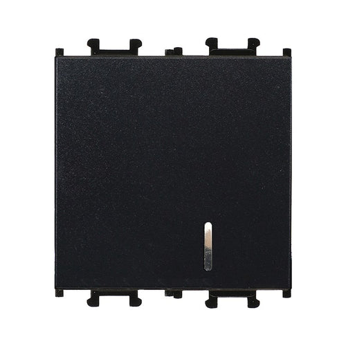 Intrerupator 2 module cu led negru