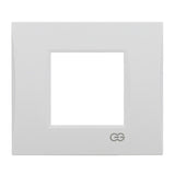 Rama decorativa din plastic 2 module alb