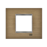 Rama decorativa 2 module bronz/crom