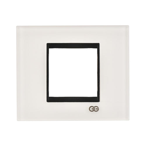 Rama decorativa sticla 2 module alb/negru