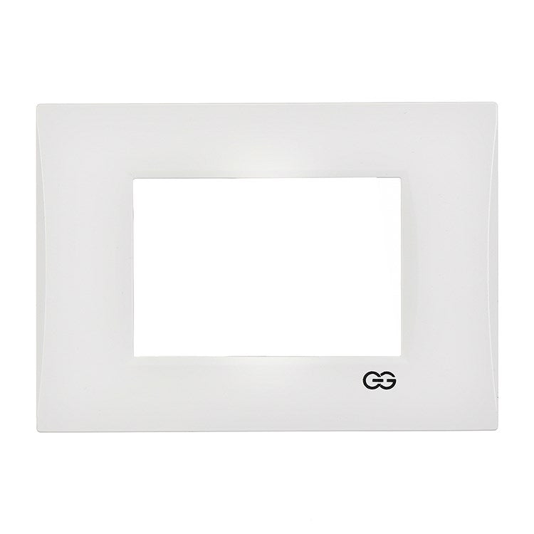 Rama decorativa din plastic 3 module alb