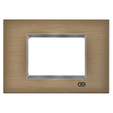 Rama decorativa 3 module bronz/crom