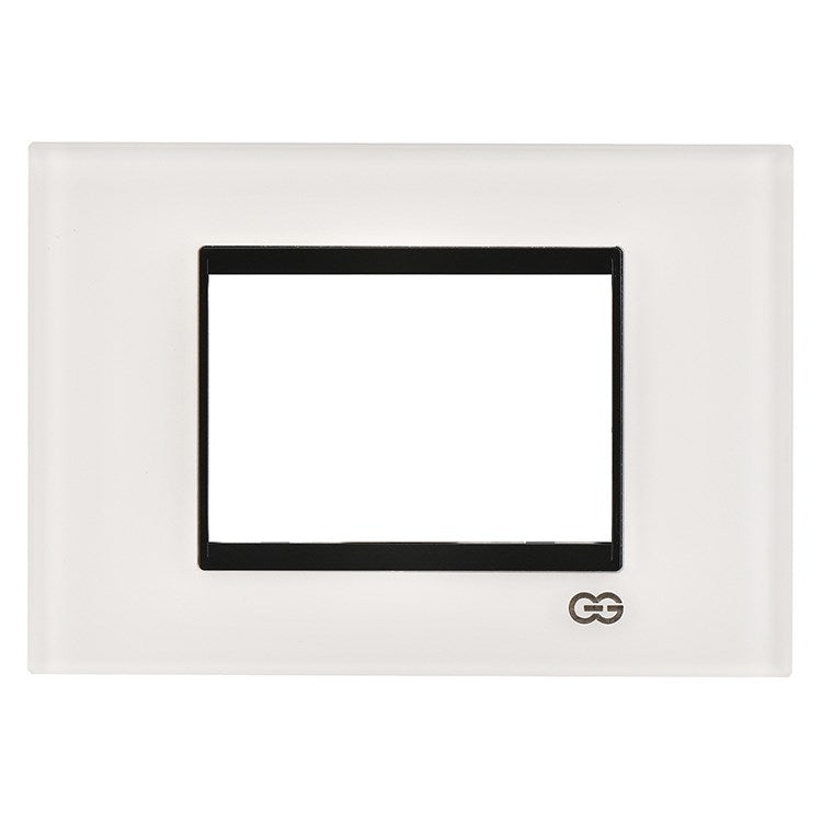 Rama decorativa sticla 3 module alb/negru