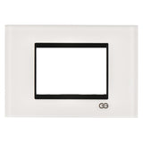 Rama decorativa sticla 3 module alb/negru