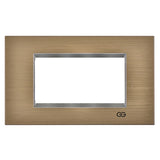 Rama decorativa inox 4 module bronz/crom