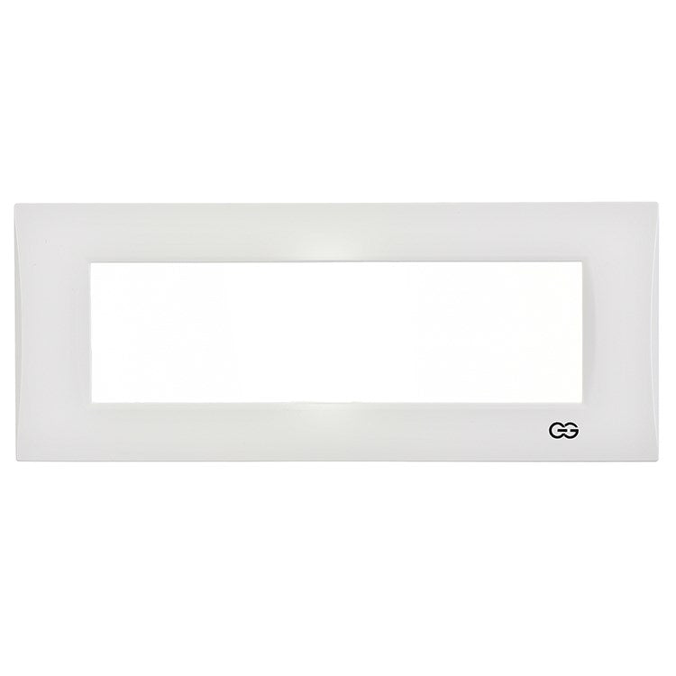 Rama decorativa din plastic 7 module alb