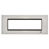 Rama decorativa inox 7 module argintiu/negru