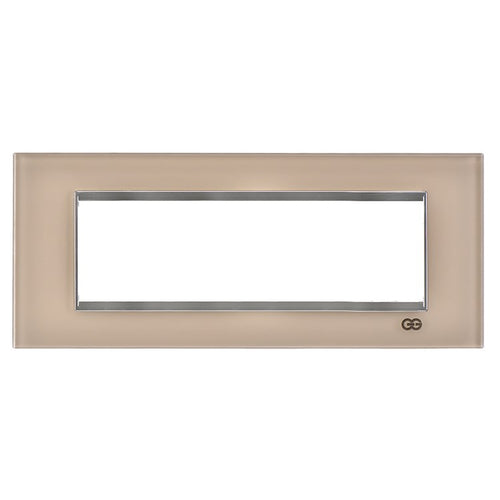 Rama decorativa sticla 7 module maro/crom