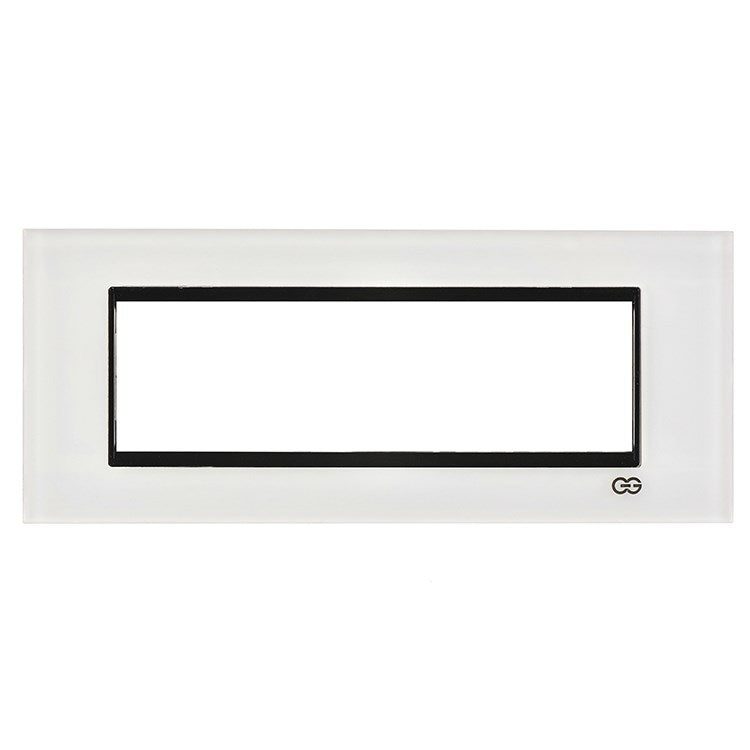 Rama decorativa sticla 7 module alb/negru