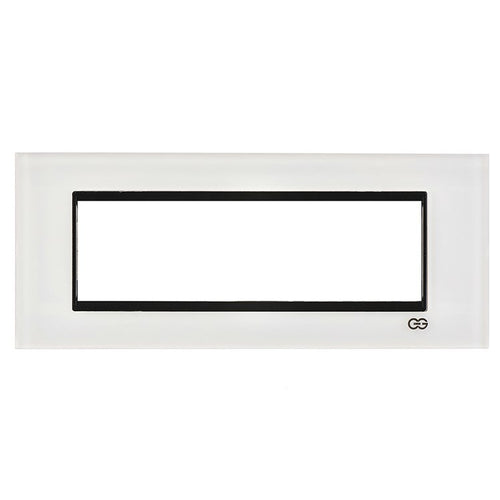 Rama decorativa sticla 7 module alb/negru