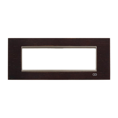 Rama decorativa lemn 7 module wenge/ bej metalic