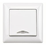 Intrerupator Alb cu LED VISAGE