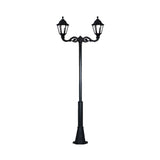 Stalp decorativ M008 cu brat dublu ADAM si felinar Fumagalli NOEMI