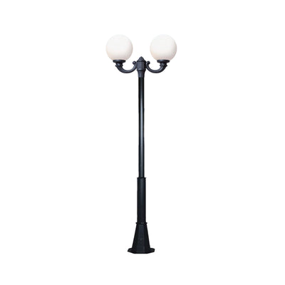 Stalp decorativ M008 cu brat dublu OFIR si felinar tip GLOB
