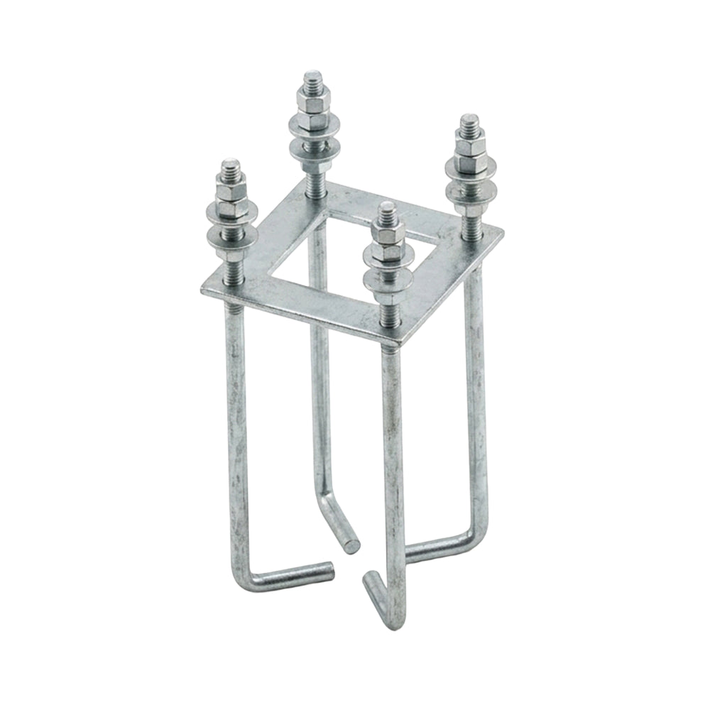 Set prezoane fixare pentru stalp octogonal 3 si 4 metri