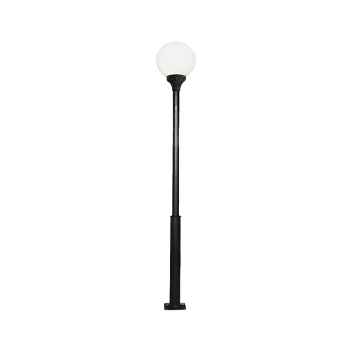 Stâlp decorativ M002 de 3 m cu lampă tip GLOB