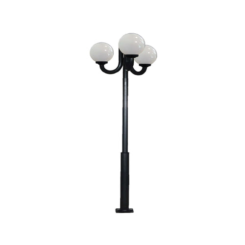 Stâlp decorativ M002 de 3 m sistem 3J corp de iluminat tip GLOB