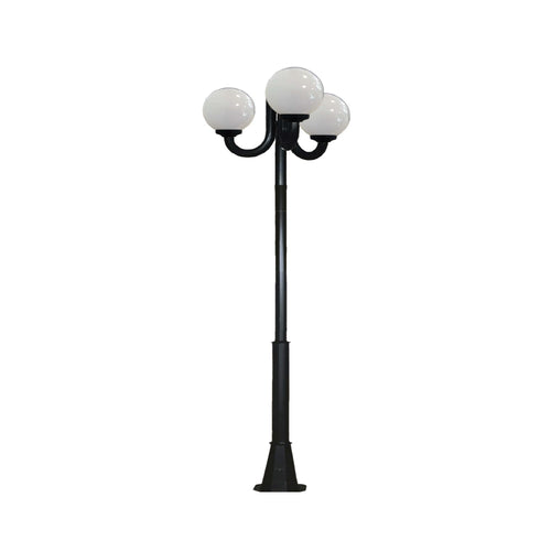 Stâlp decorativ M008 de 3 m sistem 3J corp de iluminat tip GLOB